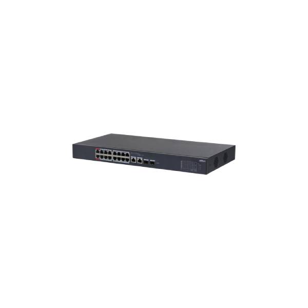 Dahua 18-Port Gigabit Desktop Switch with 16 PoE Ports 135W | DH-CS4218-16ET-135-V2 | Dahua Bahrain
