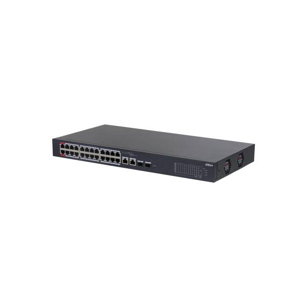 Dahua 26-Port Gigabit Desktop Switch with 24 PoE Ports 240W | DH-CS4226-24ET-240-V2 | Dahua Bahrain