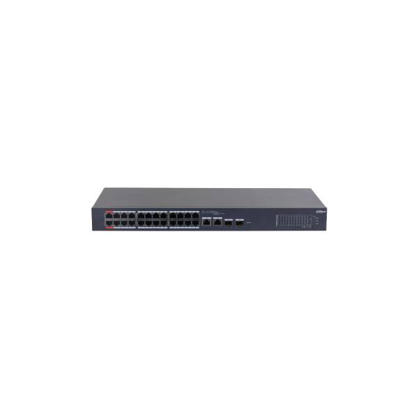 Dahua 26-Port Gigabit Desktop Switch with 24 PoE Ports 375W | DH-CS4226-24ET-375-V2 | Dahua Bahrain