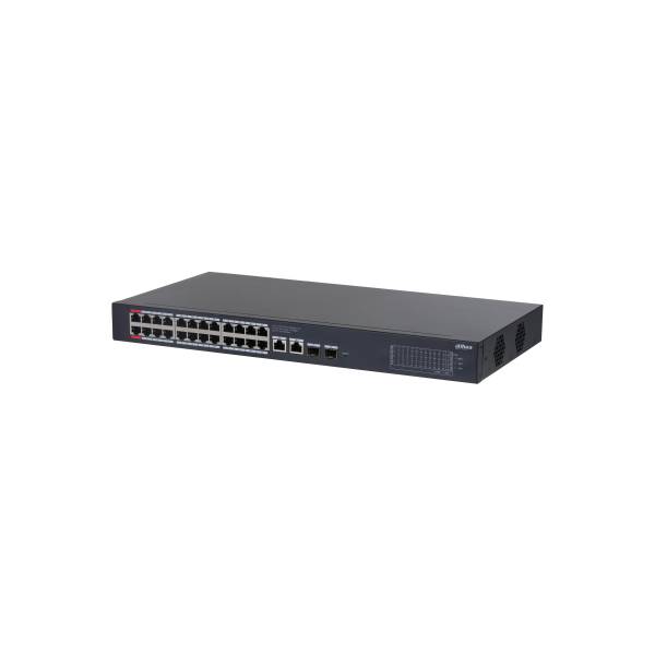 Dahua 28-Port Gigabit Desktop Switch with 24 PoE Ports 240W | DH-CS4228-24GT-240-V2 | Dahua Bahrain