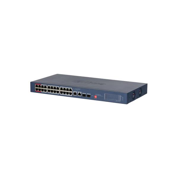 Dahua 28-Port Gigabit Desktop Switch with 24 PoE Ports 375W | DH-CS4228-24GT-375-V2 | Dahua Bahrain