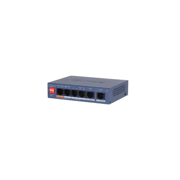 Dahua 6-Port Gigabit Desktop Switch with 4-Port PoE 60W | DH-CS4006-4GT-60-V2 | Dahua Bahrain