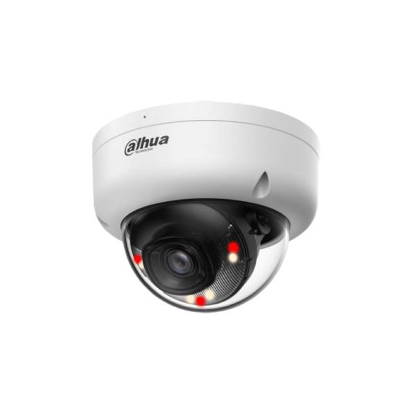 Dahua 6MP Entry Smart Dual Light Dome Network Camera IP67 IK08 IR 30m Warm Light 20m 2.8mm Metal Plastic | DH-IPC-HDBW1639E1P-A-IL-0280B-S6 | Dahua Bahrain