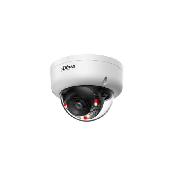 Dahua 8MP Entry Smart Dual Light Dome Network Camera IP67 IK08 IR 30m Warm Light 20m 2.8mm Metal Plastic | DH-IPC-HDBW1839E1P-A-IL-0280B-S6 | Dahua Bahrain